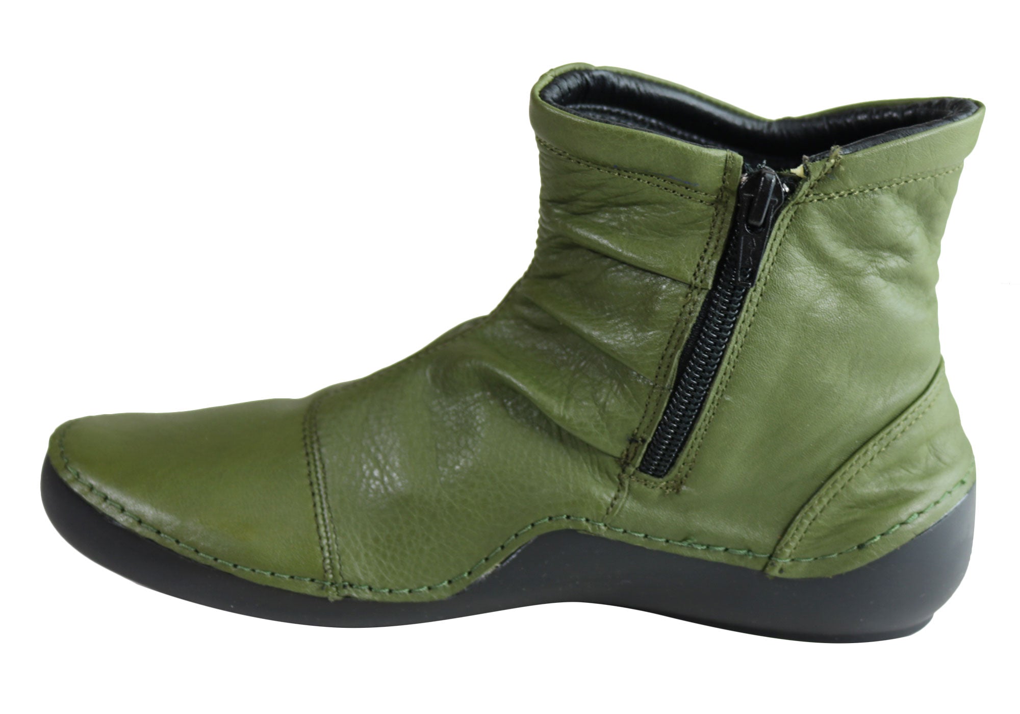 Orizonte Cidar Women's Comfortable Soft Leather Ankle Boots - European Style Fashion Shoes for Casual Wear & Outdoor Walking