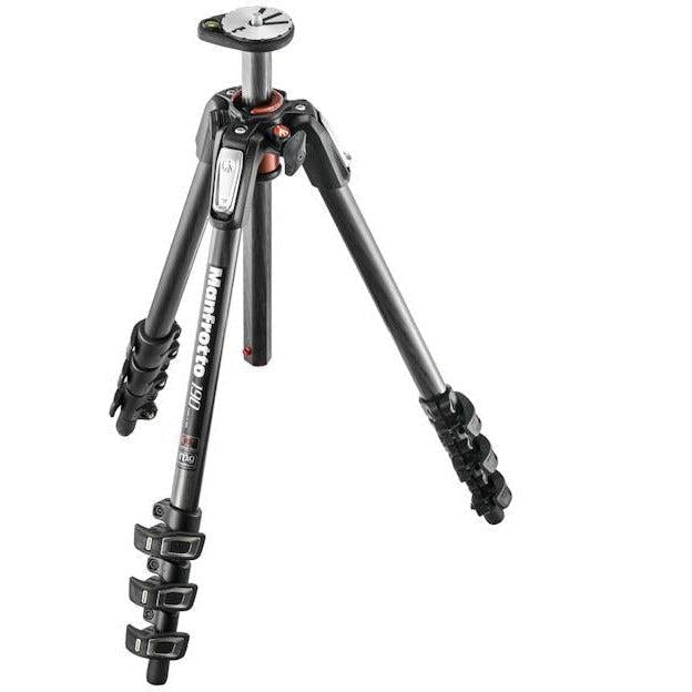Manfrotto 190CXPRO4 Carbon Fiber 4-Section Tripod - Professional Camera Tripod for Photography & Videography - Perfect for Travel, Outdoor Shoots & Studio Use