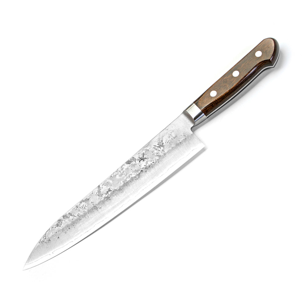 Ohishi Ginsan Gyuto 210mm Japanese Chef Knife - High Carbon Stainless Steel Kitchen Knife for Professional Chefs & Home Cooking - Perfect for Slicing, Dicing & Meat Cutting