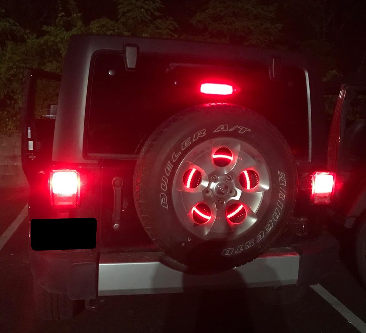 Jeep Wrangler F1 Strobe LED 3rd Brake Light Kit - Spare Tire Mount Flash Light for Enhanced Safety & Off-Road Visibility | Perfect for Night Driving, Off-Road Adventures & Emergency Signaling