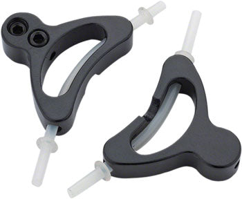 Jagwire Alloy Straddle Cable Carrier - Black Bicycle Brake Cable Housing (Pair) | Durable Bike Brake Cable Guide for Road & Mountain Bikes | Perfect for Cycling Maintenance & Performance Upgrades