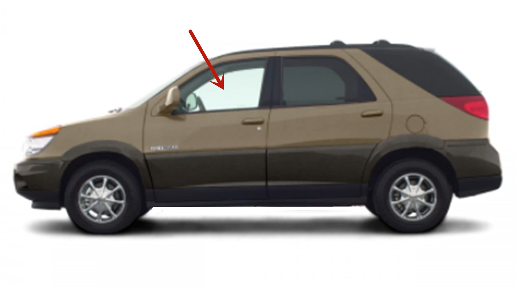 Buick Rendezvous 2002-2005 Driver Side Front Door Window Glass Replacement - OEM Fit & Quality - Perfect for Auto Glass Repair & Replacement Services