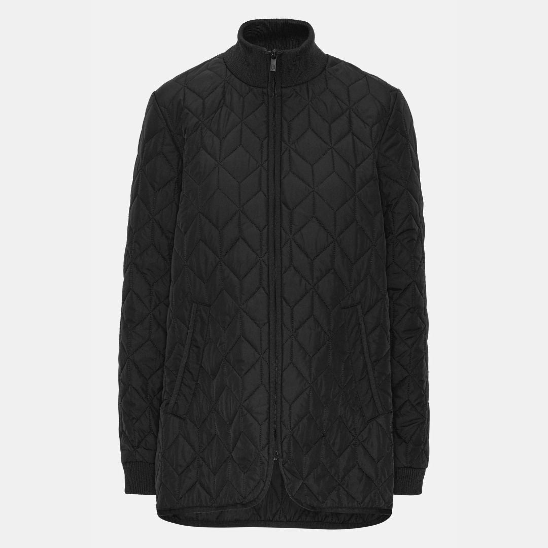 Ilse Jacobsen Quilt Jacket for Women - Black Waterproof Winter Coat | Warm Puffer Jacket for Outdoor Activities, Hiking & Travel