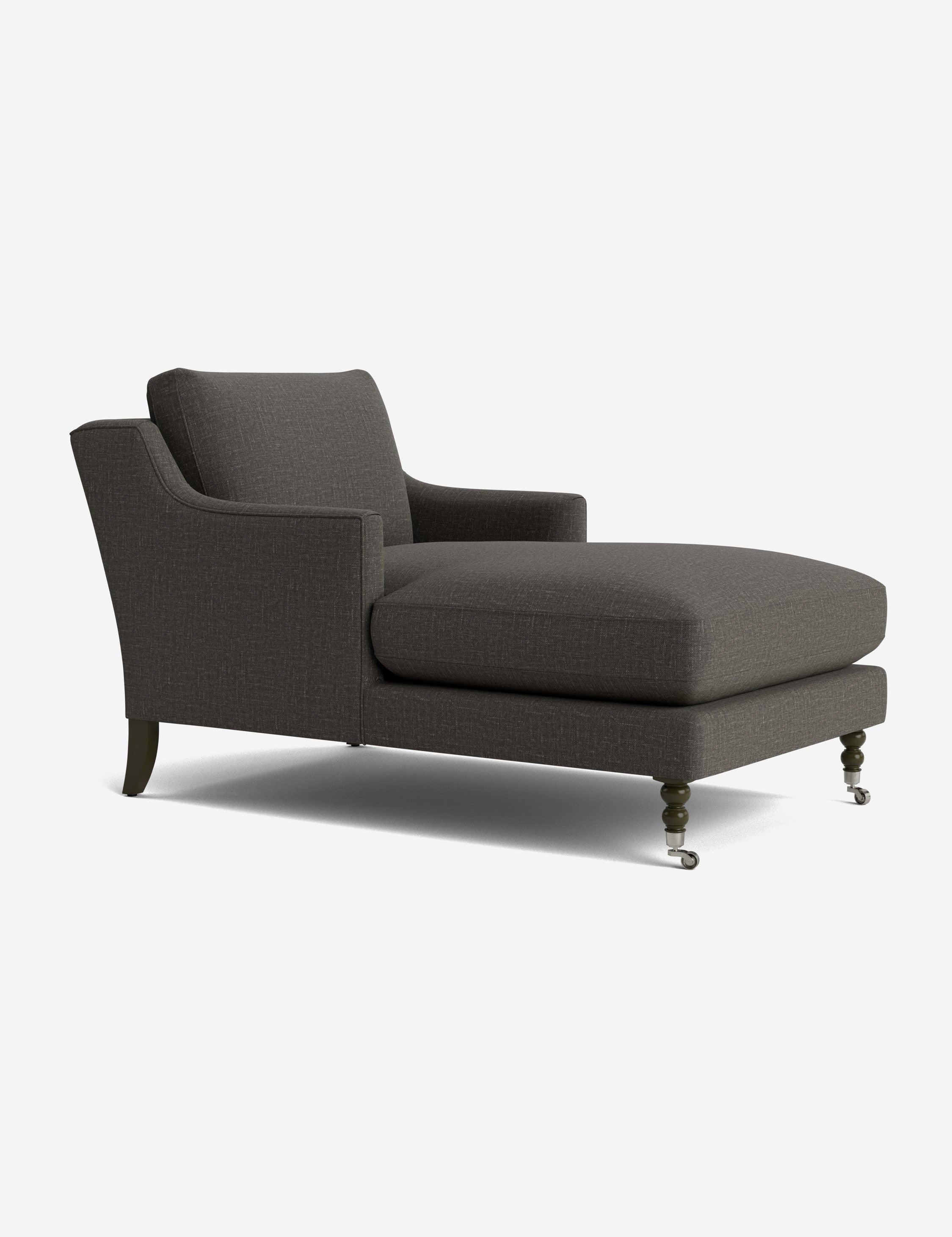 Fabienne Chaise Lounge Chair - Modern Accent Chair for Living Room, Bedroom & Office - Stylish Mid-Century Design with Upholstered Seat and Wooden Legs - Perfect for Relaxing, Reading & Home Decor
