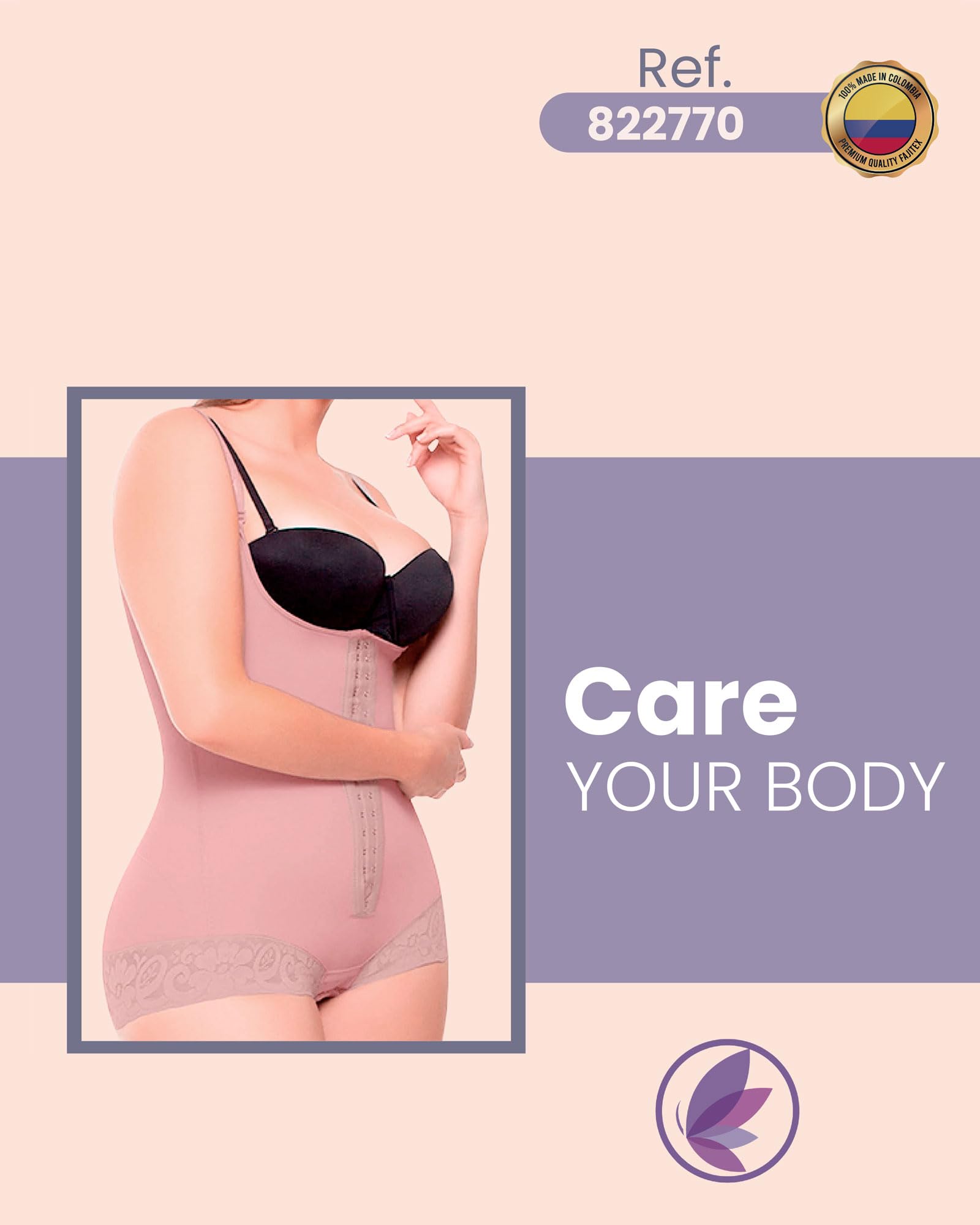 Fajitex High Compression Colombian Shapewear for Women - Tummy Control & Abdomen Slimming Body Shaper Garment | Perfect for Postpartum, Workout & Everyday Wear
