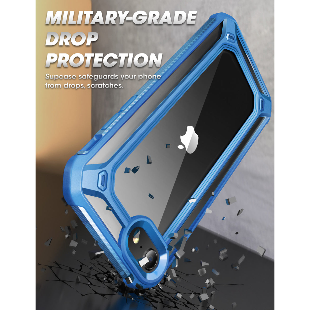 iPhone SE Unicorn Beetle Exo Clear Case - Blue | Shockproof & Scratch-Resistant Protective Cover | Perfect for Everyday Use, Outdoor Activities & Travel