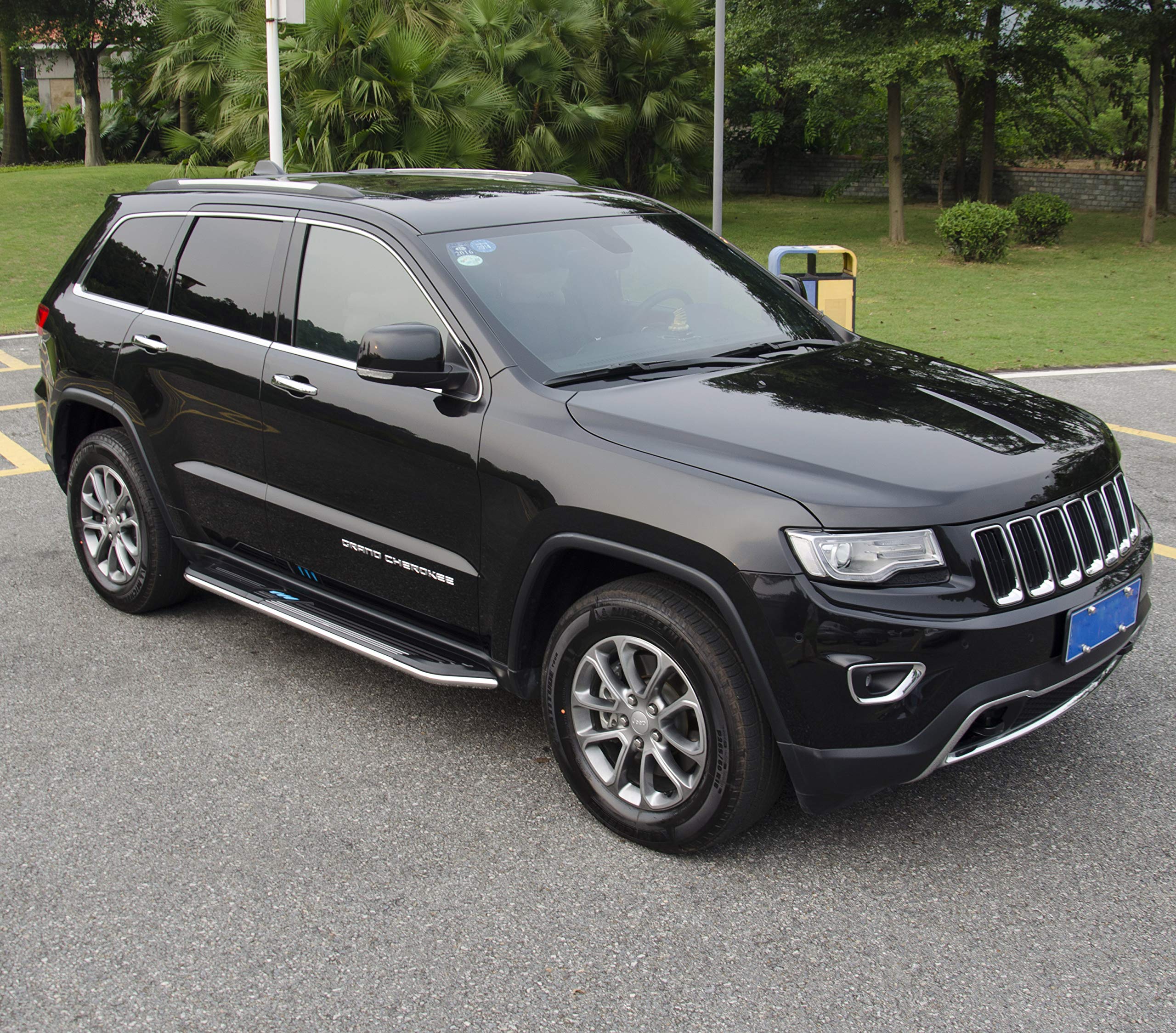 2011-2019 Jeep Grand Cherokee Running Boards - Heavy Duty Side Step Nerf Bars with Anti-Slip Protection | Perfect for Off-Roading, Daily Commute & Truck Accessories