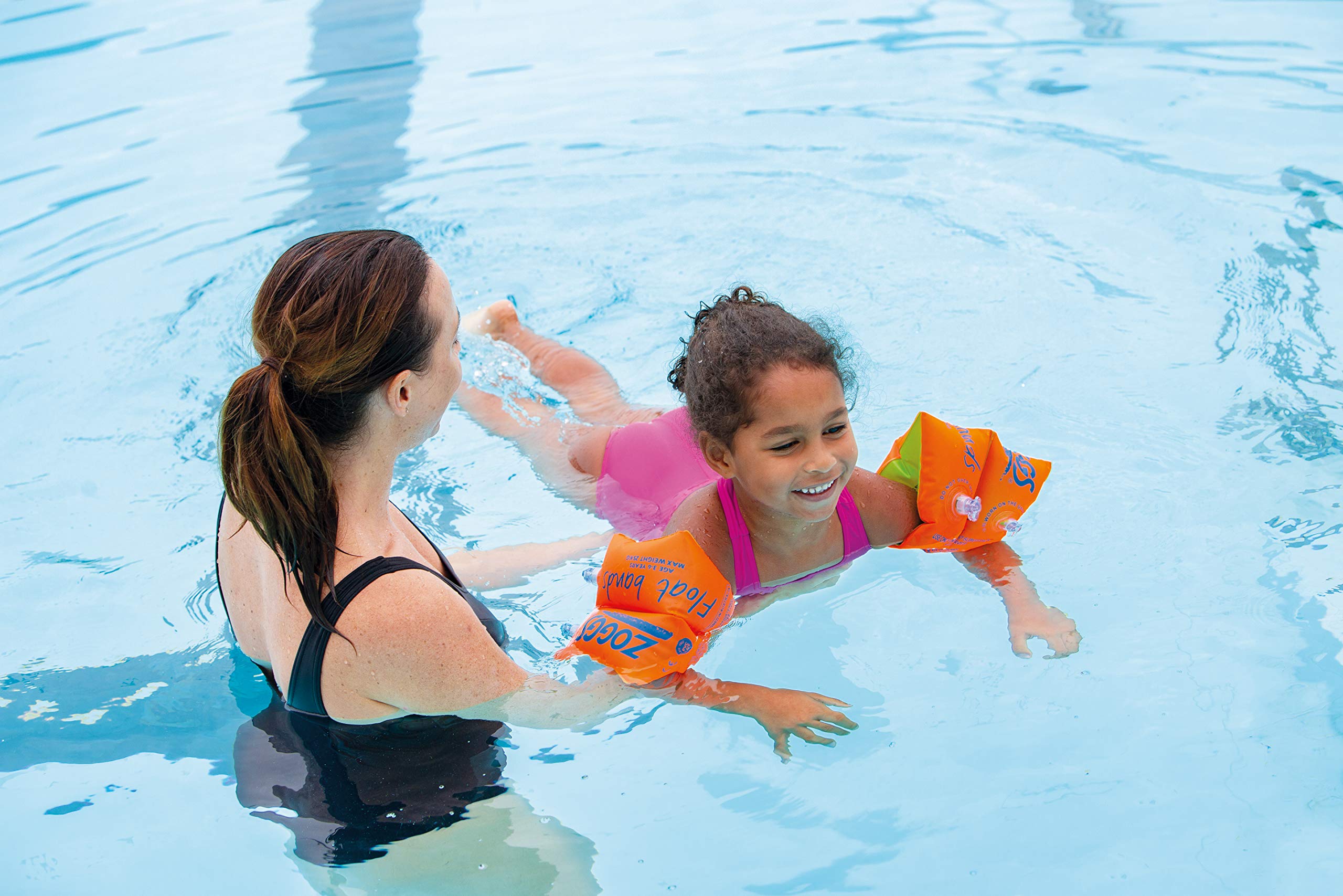 Zoggs Adjustable Float Bands for Kids 3-6 Years - Swim Training & Water Safety Arm Floaties for Pool, Beach & Swimming Lessons