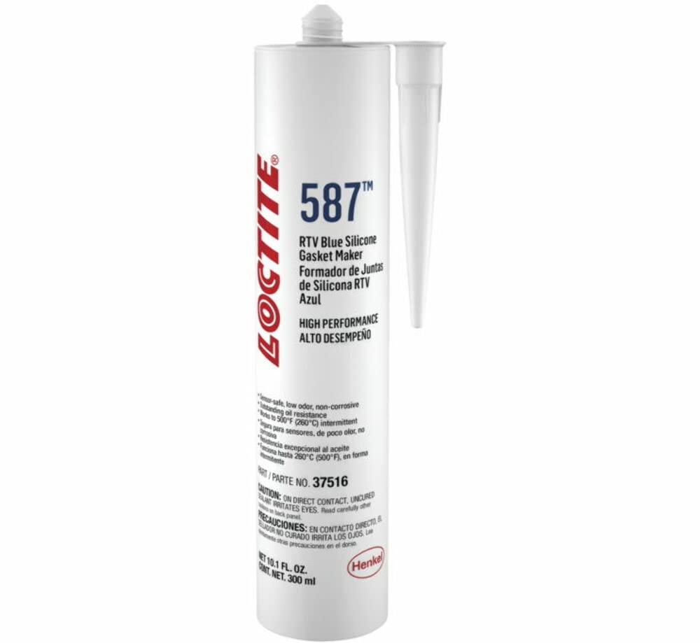 Loctite 37516 RTV Gasket Maker Blue - 10.1 oz (300ml) High-Temperature Silicone Sealant for Automotive, Marine & Industrial Applications - Perfect for Engine Gaskets, Oil Pans & Water Pumps