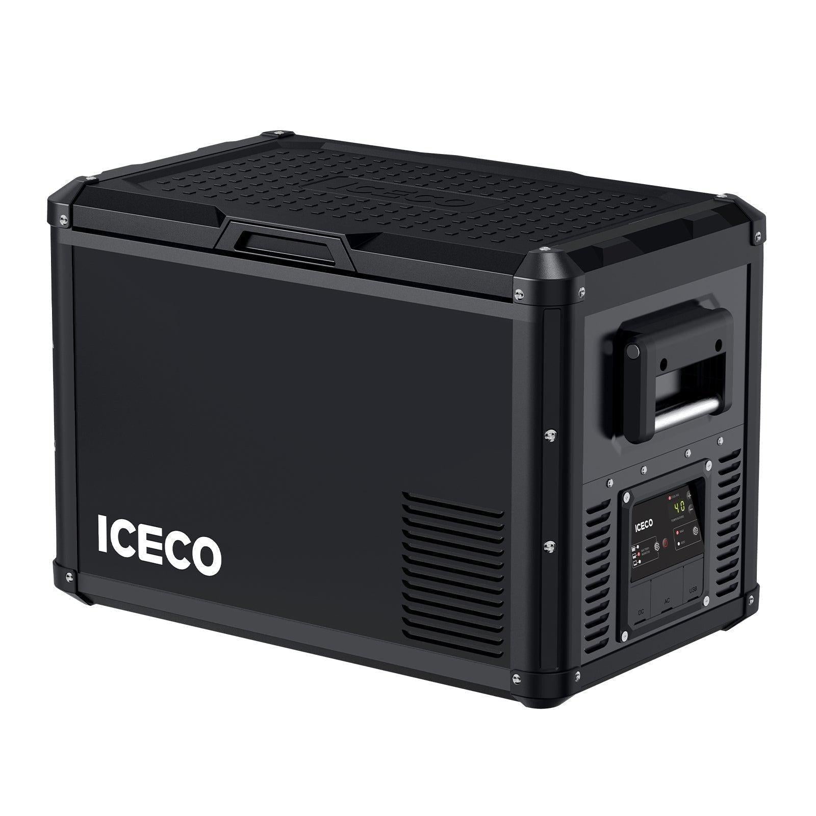 ICECO 47.5QT VL45ProS Portable Car Refrigerator & Hi1600L High Back Camping Chair Set - Perfect for Road Trips, RV Adventures, Beach Outings and Outdoor Picnics