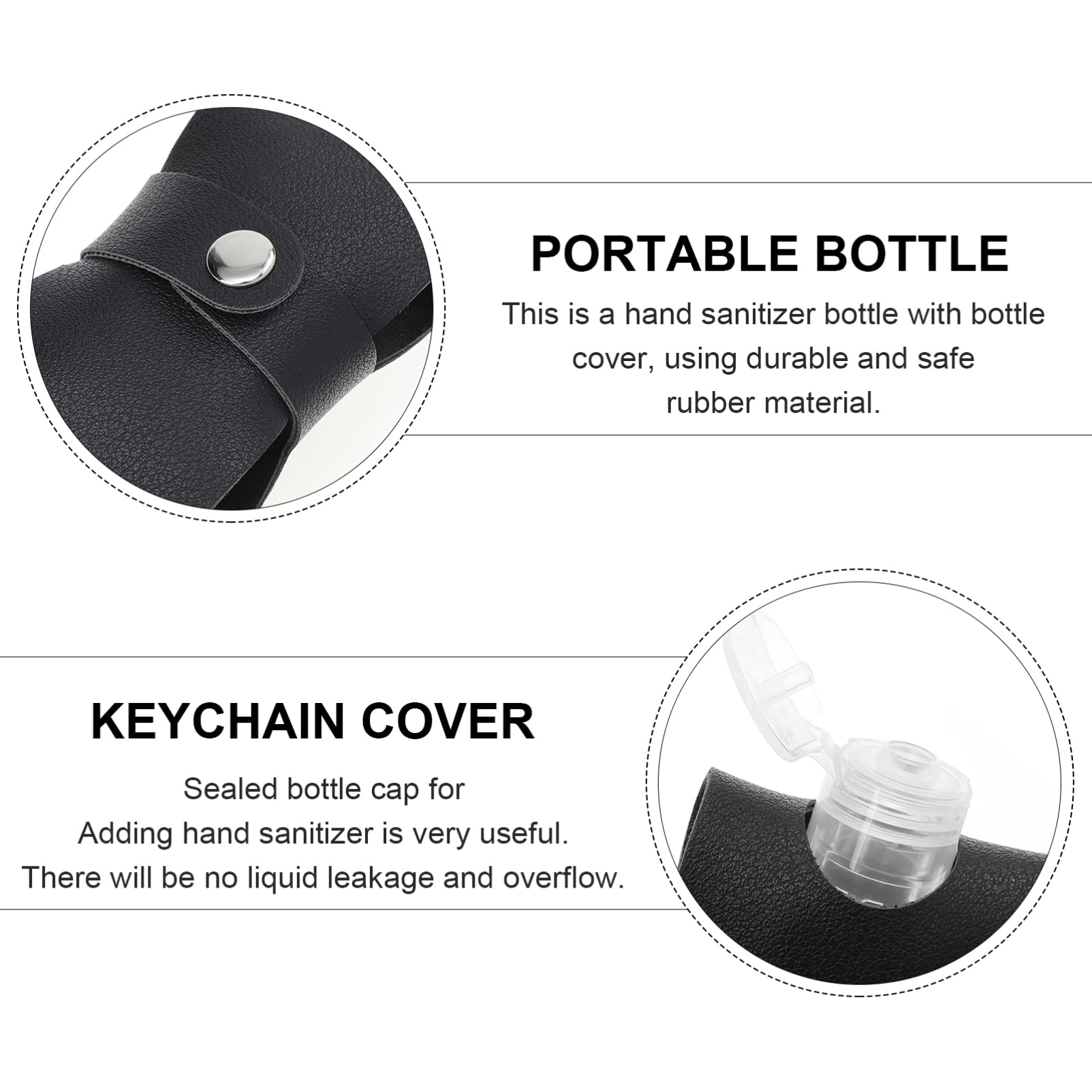 LALAFINA Travel Perfume Bottle Keychain - Portable Mini Refillable Perfume Atomizer Keyring for Women, Essential Oil & Cosmetics - Perfect for Purse, Gym Bag, Travel & Everyday Carry