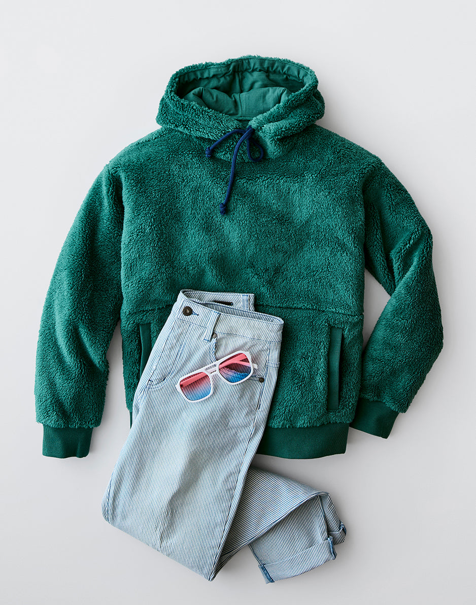 Brie Sherpa Hoodie for Women - Cozy Fleece-Lined Pullover with Hood - Soft Warm Winter Sweatshirt - Perfect for Outdoor Activities, Casual Wear & Lounging
