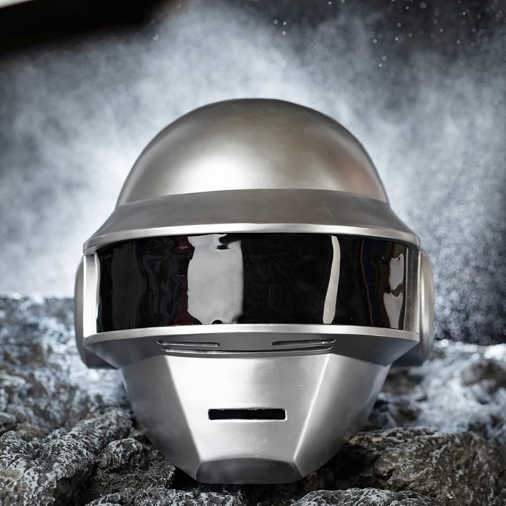 Daft Punk Helmet Replica - Resin Thomas & Guy Manuel Cosplay Mask for Men | Collectible Costume Accessory for Halloween, Fan Conventions & Themed Parties