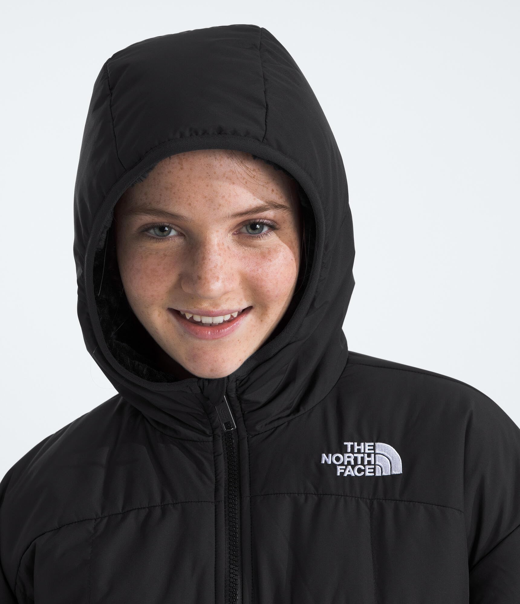 The North Face Girls' Reversible Shasta Short Parka Jacket - Waterproof Winter Coat for Kids Outdoor Activities & School