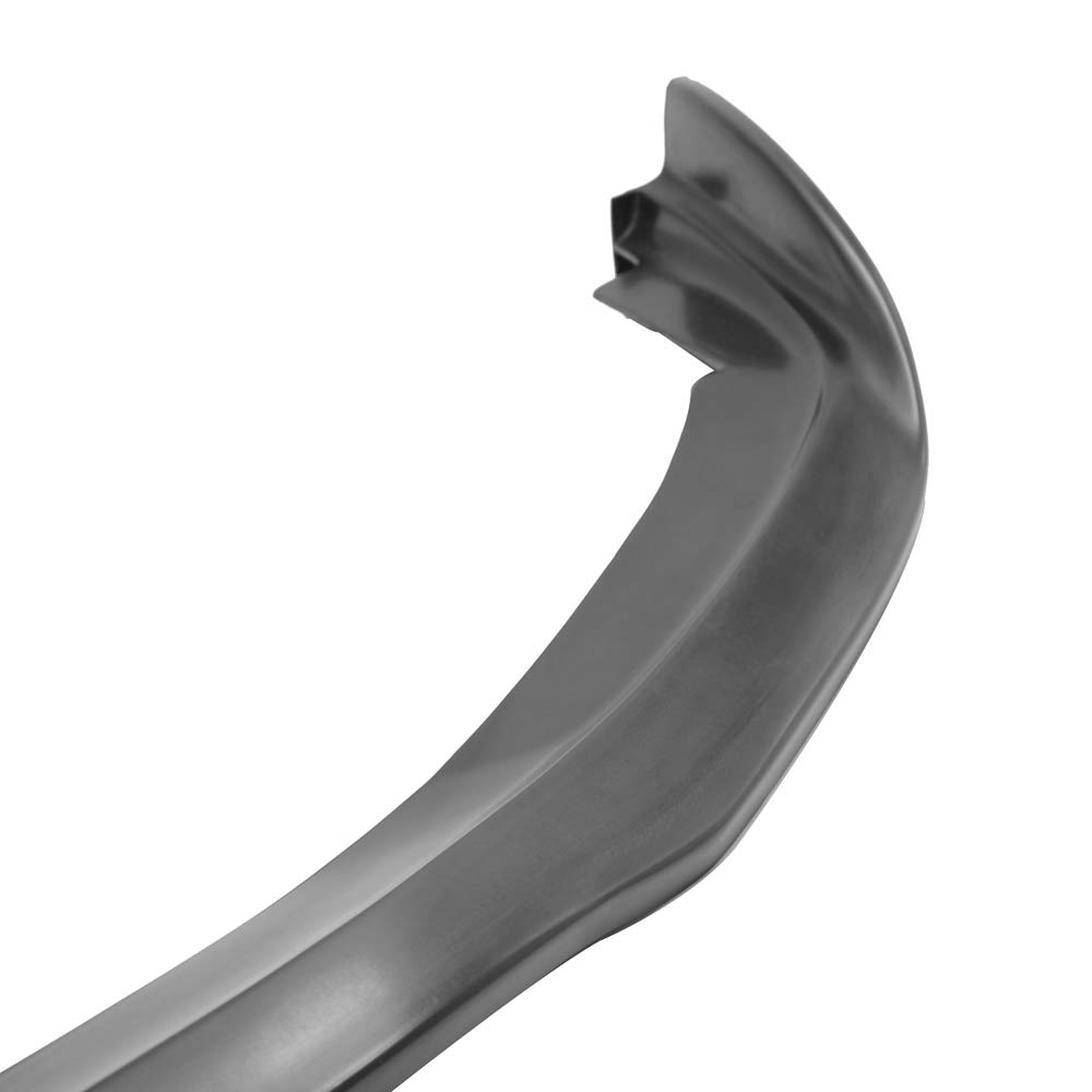IKON MOTORSPORTS CS2 Style Black PU Front Bumper Lip Spoiler for 2012 Honda Civic - Under Chin Finisher Add-On for Enhanced Sporty Look & Aerodynamics | Perfect for Car Enthusiasts & Street Racing Style Upgrades