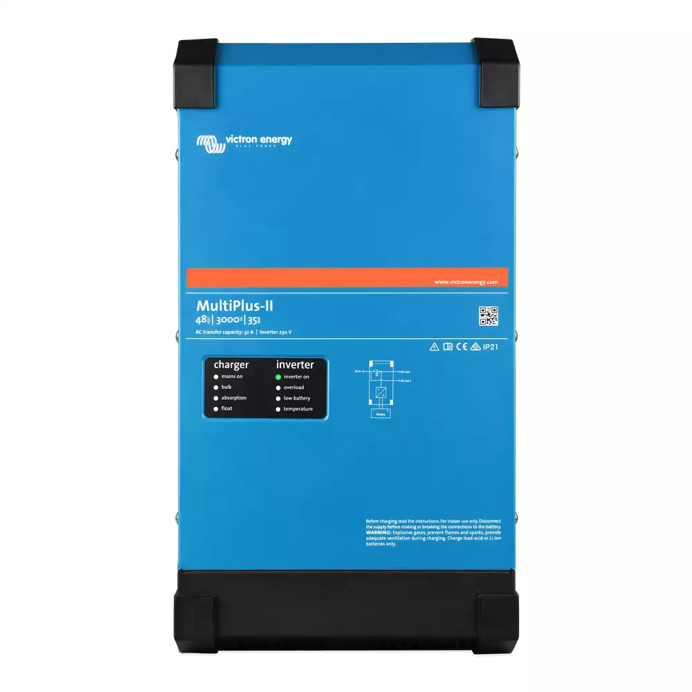 Victron Energy MultiPlus II 24/5000/120-95 120V Pure Sine Wave Inverter Charger - Open Box (SN: HQ244132VNT) - Perfect for Off-Grid Solar Systems, RVs, and Marine Applications