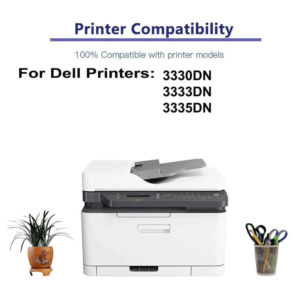 6-Pack High-Capacity Dell 330-5207 (C233R) Compatible Toner Cartridge - Works with Dell 3330DN, 3333DN, 3335DN Printers (Black) | Ideal for Office Printing, Business Documents & High-Volume Printing Needs