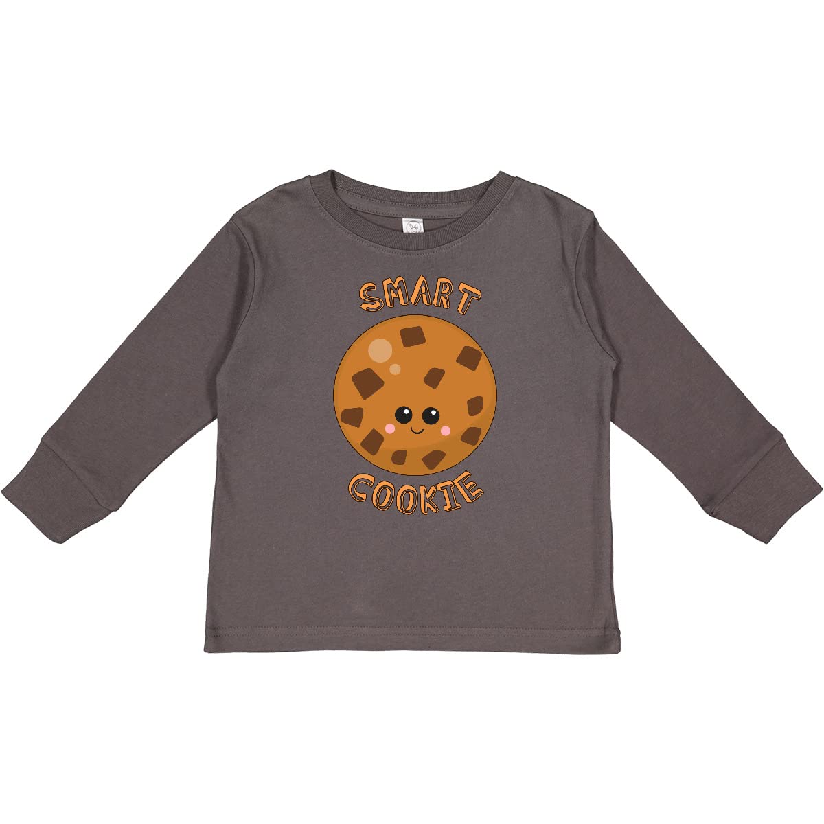 Inktastic Smart Cookie Toddler Long Sleeve T-Shirt - Cute Graphic Tee for Boys & Girls - Soft Cotton Shirt for Playdates, Daycare & Family Photos