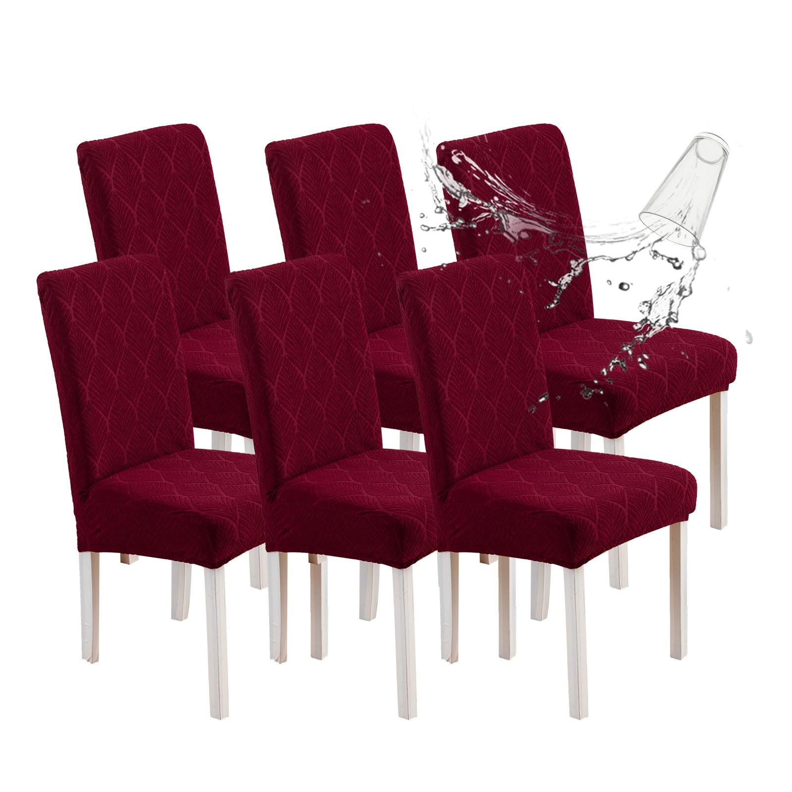 Waterproof Dining Chair Covers - Stretch Parsons Chair Slipcovers for Kitchen & Dining Room - Washable & Removable Chair Protector - Perfect for Everyday Use, Family Gatherings & Pet Protection
