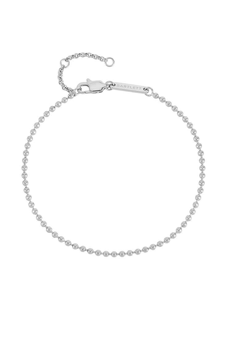Men's Stainless Steel Ball Chain Bracelet - Adjustable & Durable for Everyday Wear - Perfect for Casual, Work & Outdoor Activities