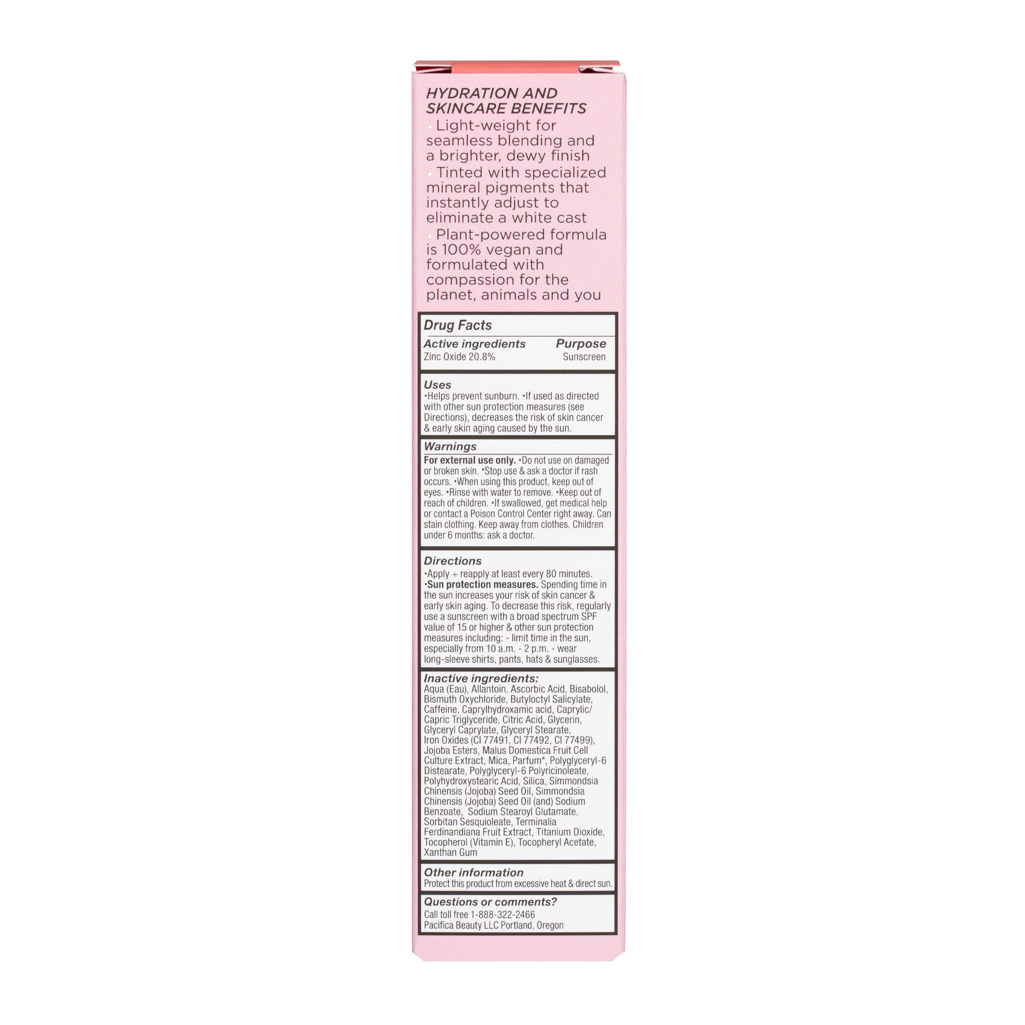 Pacifica Beauty Glow Baby Super Lit SPF 30 Tinted Moisturizer - Broad Spectrum Mineral Sunscreen with Zinc Oxide for UVA/UVB Protection - Vegan Face Lotion for Daily Skincare - 1.7 fl oz (1 Count) | Perfect for Beach Days, Outdoor Activities & Everyday Sun Protection