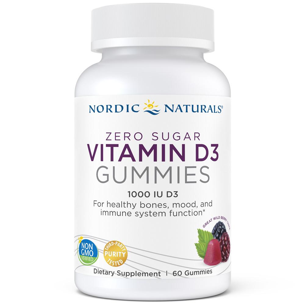 Sugar-Free Vitamin D3 Gummies for Adults & Kids - Immune Support, Bone & Teeth Health - Delicious Strawberry Flavor - Perfect for Daily Supplement & On-The-Go Nutrition