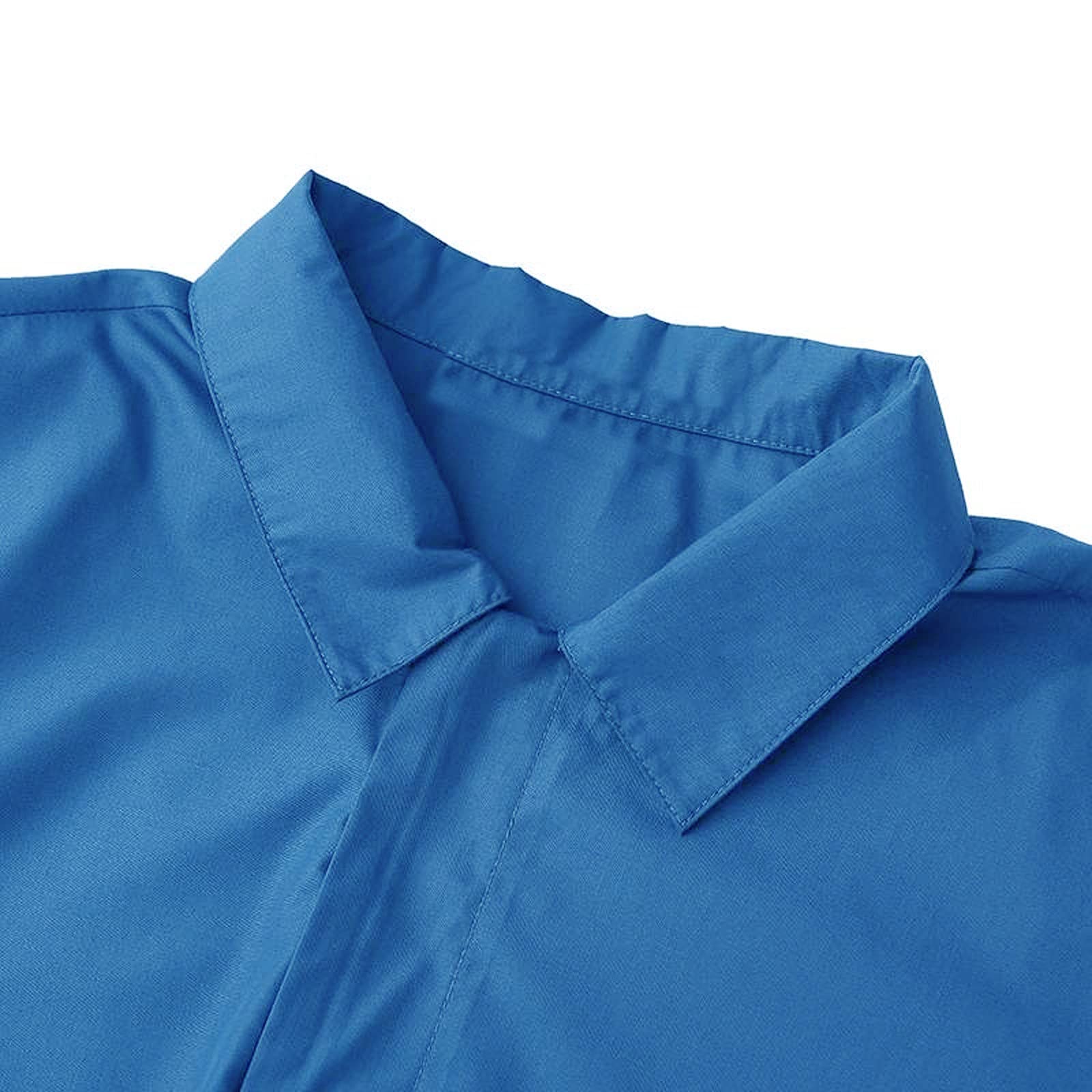 Men's 2-Piece Casual Short Jumpsuit Set - Solid Color Lapel Sleeve Work Outfit with Zip | Perfect for Business Casual, Office Wear & Summer Fashion