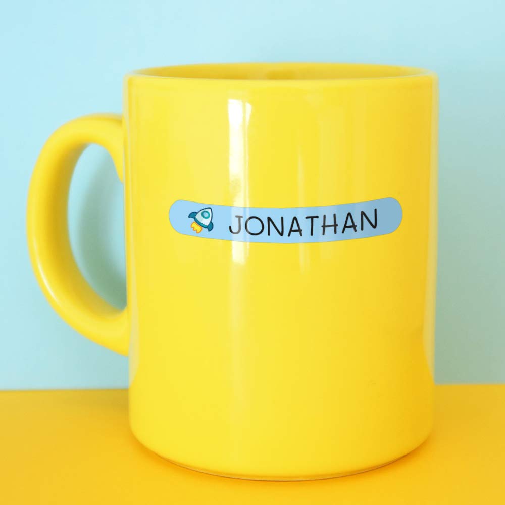 50 Custom Waterproof Name Labels for Kids – Personalized Stickers for Books, Toys, School Supplies & Lunch Boxes (2.3