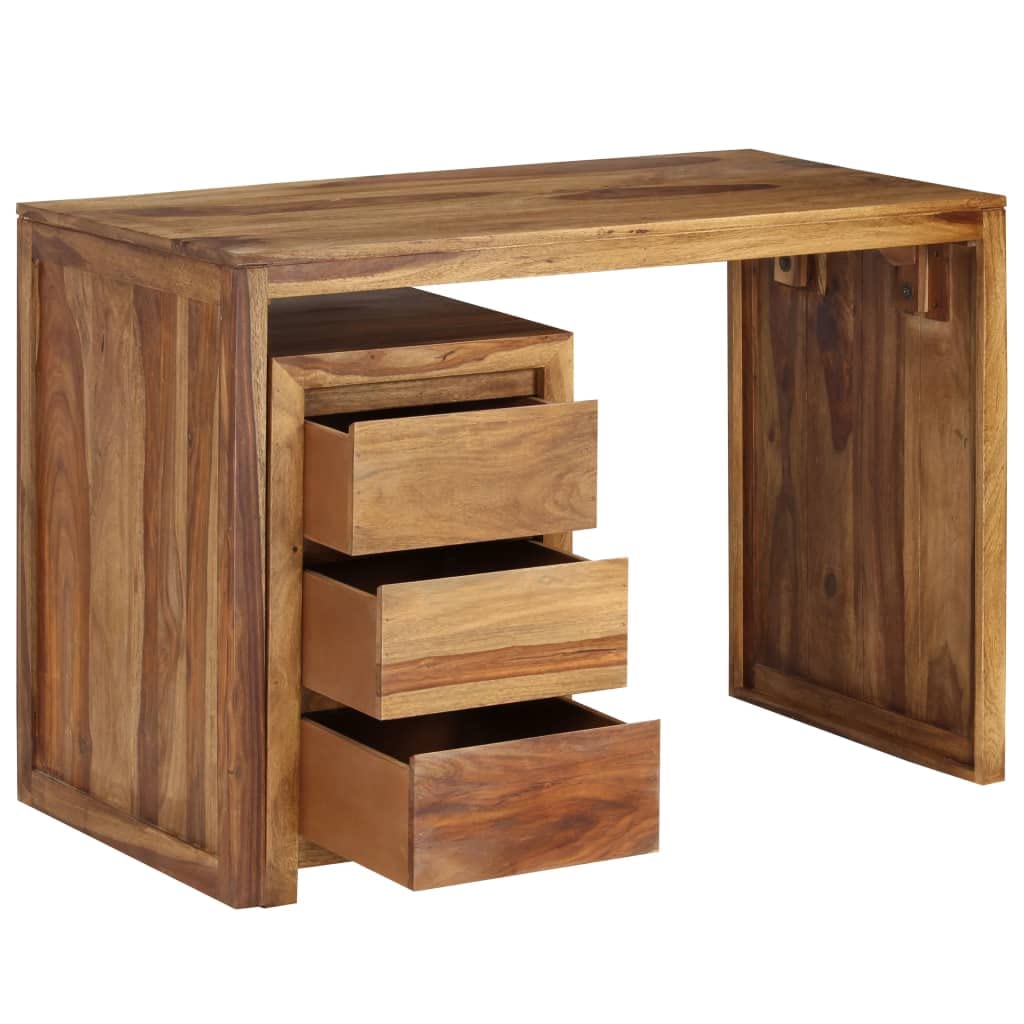 Sturdy Sheesham Wood Writing Desk 43.3