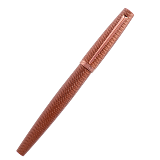 Premium Diplomat Viper Guilloche Fountain Pen - Elegant Brown Finish for Professional Writing & Gift Giving - Perfect for Office, Business, and Special Occasions