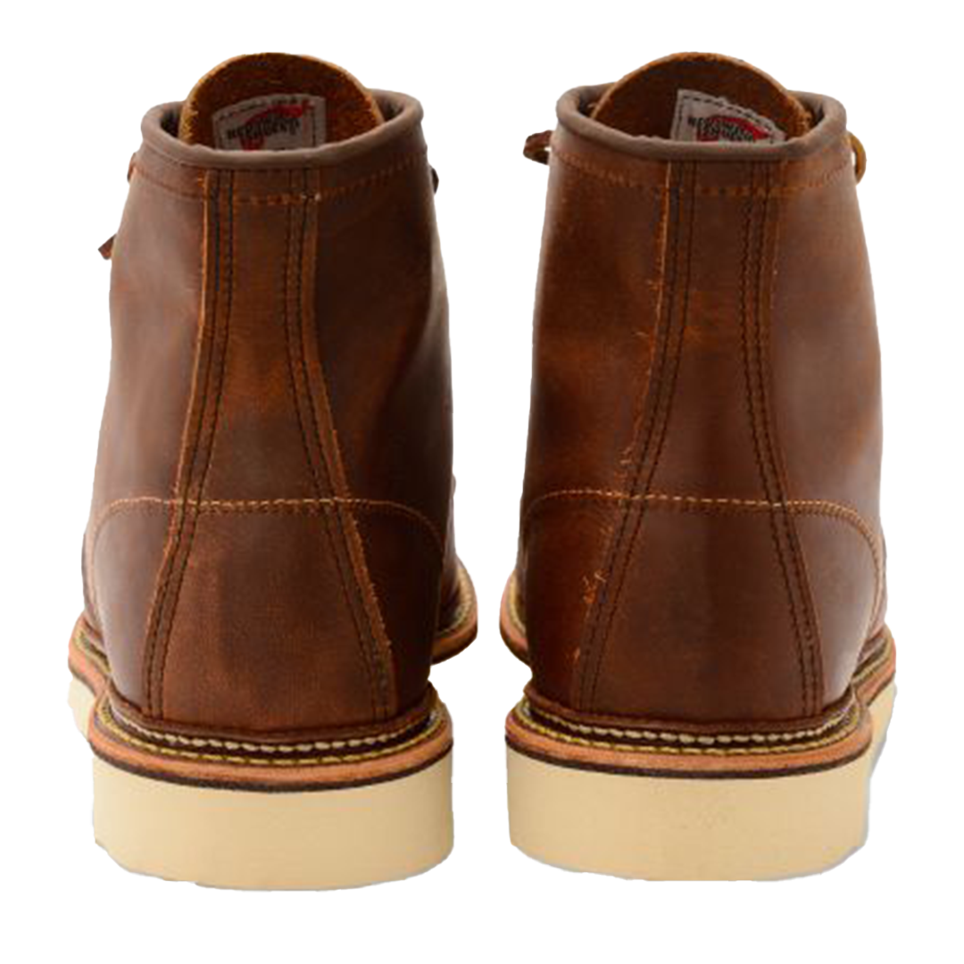 Timberland Men's 6-Inch Premium Moc Toe Boots - Copper Rough & Tough Leather for Work, Hiking & Outdoor Adventures
