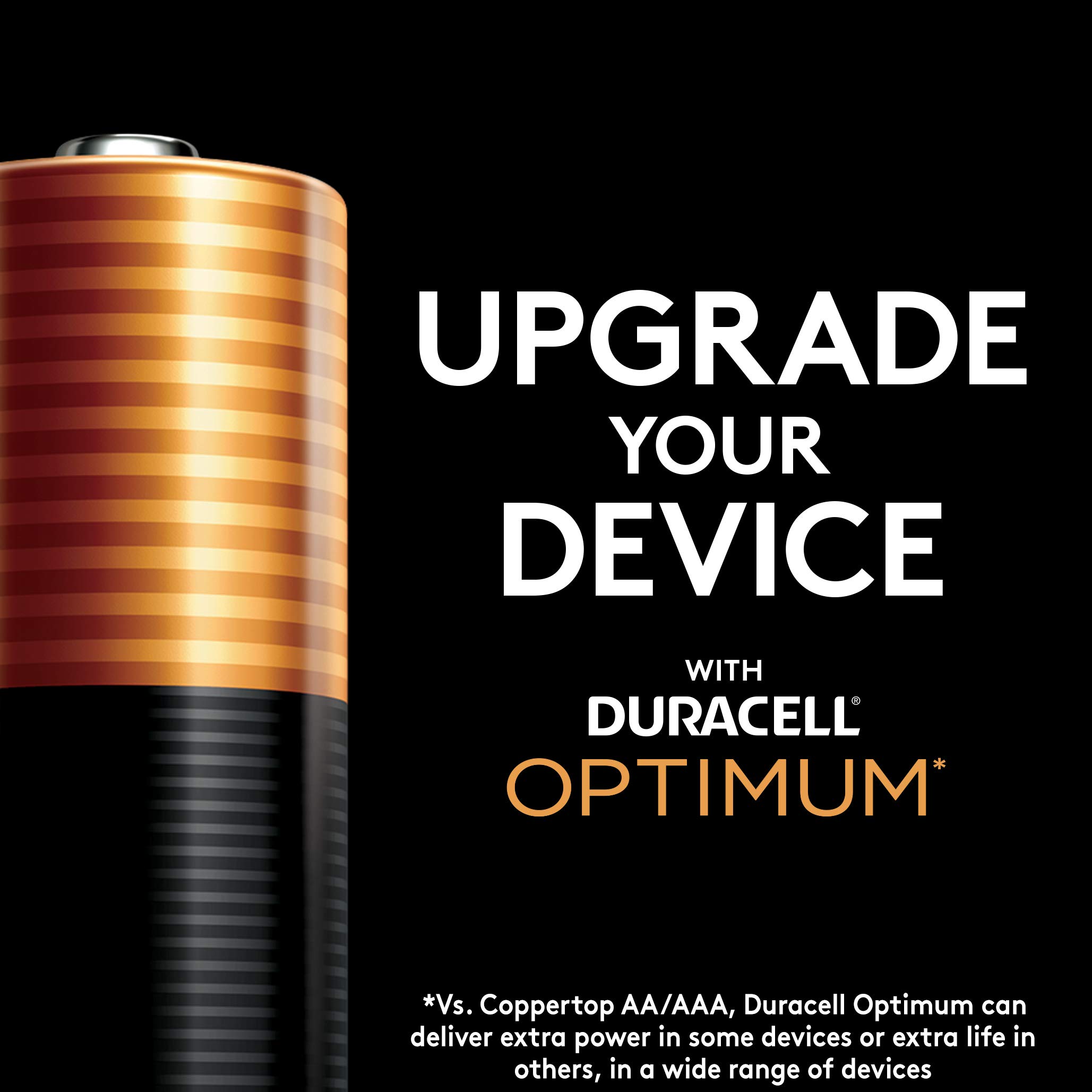 Duracell Optimum AA & AAA Alkaline Batteries 4-Pack | Long-Lasting Double A & Triple A Batteries for High-Drain Devices | Perfect for Cameras, Toys, Remote Controls & Electronics