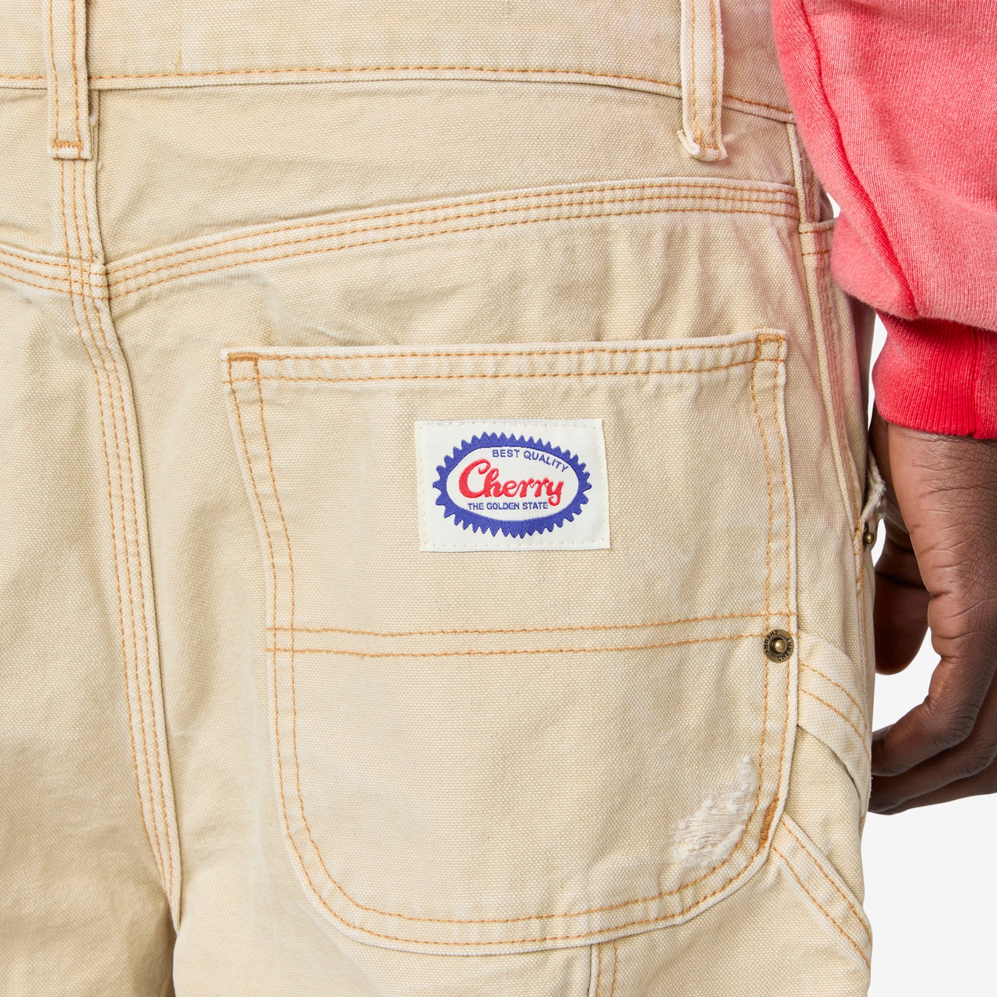 Men's Canvas Carpenter Pants - Durable Workwear with Multiple Pockets for Construction & DIY Projects | Sandstone Color