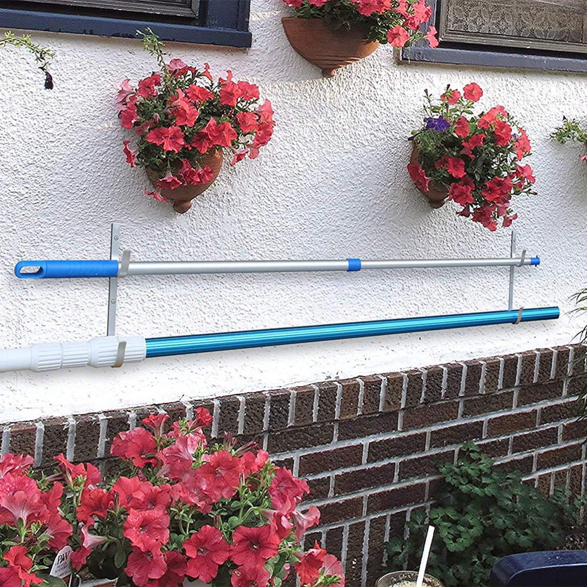 Happyyami Metal Hose Holder Set - Heavy Duty Garden Hose Hook & Bracket for Organizing Water Hoses - Perfect for Home, Pool, Yard, and Gardening Use