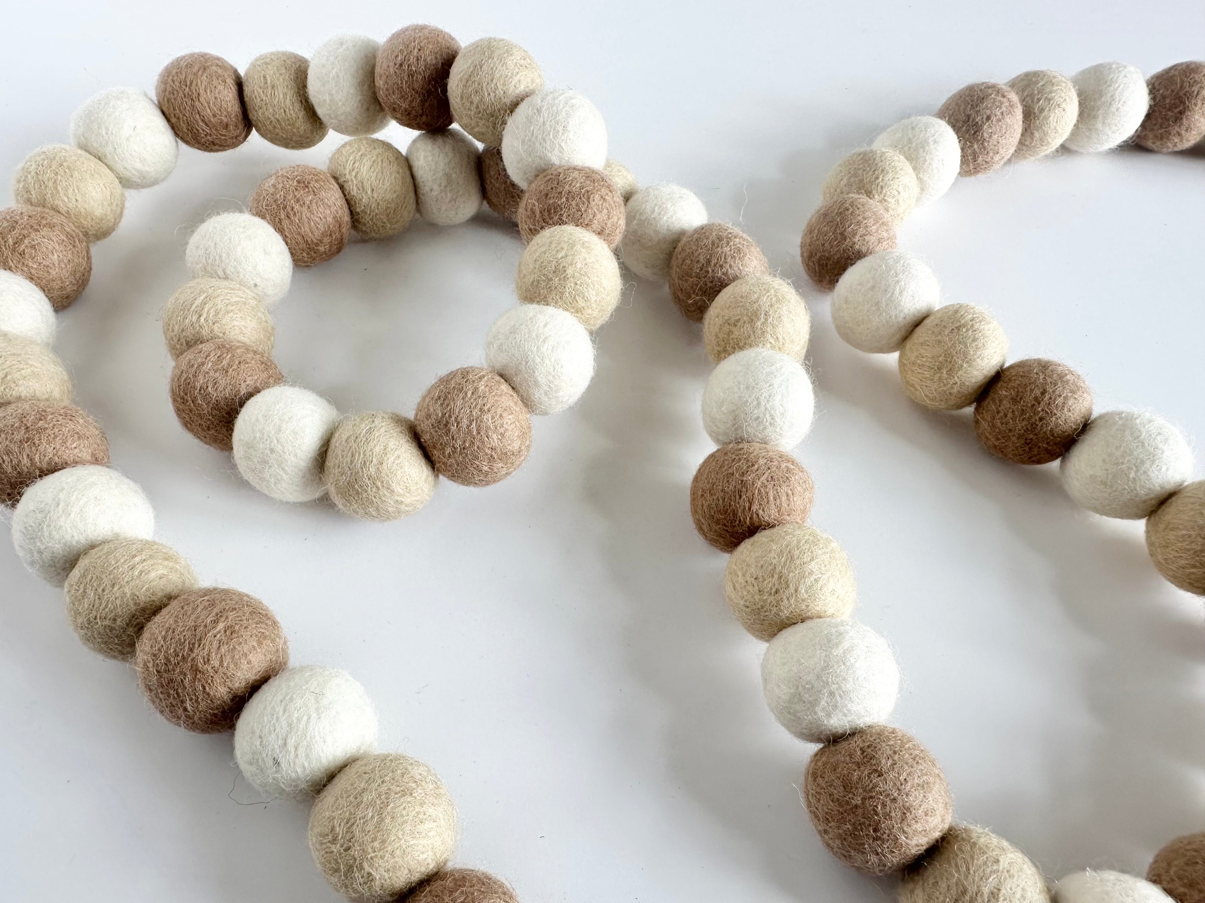 Neutral Gradient Garland - Elegant Boho Home Decor for Weddings, Parties & Nursery Room