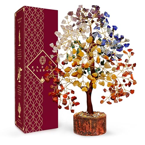 1- 7 Chakra Tree Wooden Base 300 Beads