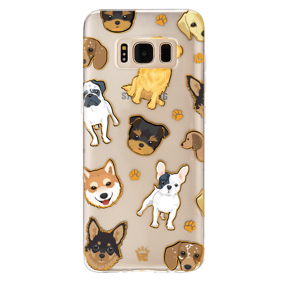 Durable Clear Samsung Galaxy Phone Case for Dogs - Scratch-Resistant Protective Cover for Pet Owners - Perfect for Outdoor Adventures and Daily Use