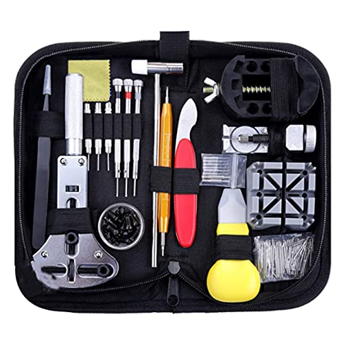Professional Watch Repair Kit - 151-Piece Watch Opener & Spring Bar Removal Tool Set for DIY Watch Battery Replacement & Band Adjustment | Perfect for Watch Enthusiasts & Jewelers
