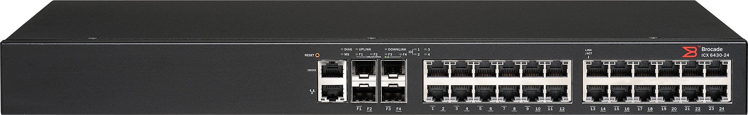 Brocade ICX6430-24 Port Gigabit Ethernet Network Switch for Small Business & Office Networking | High-Speed Data Transfer & Reliable Connectivity