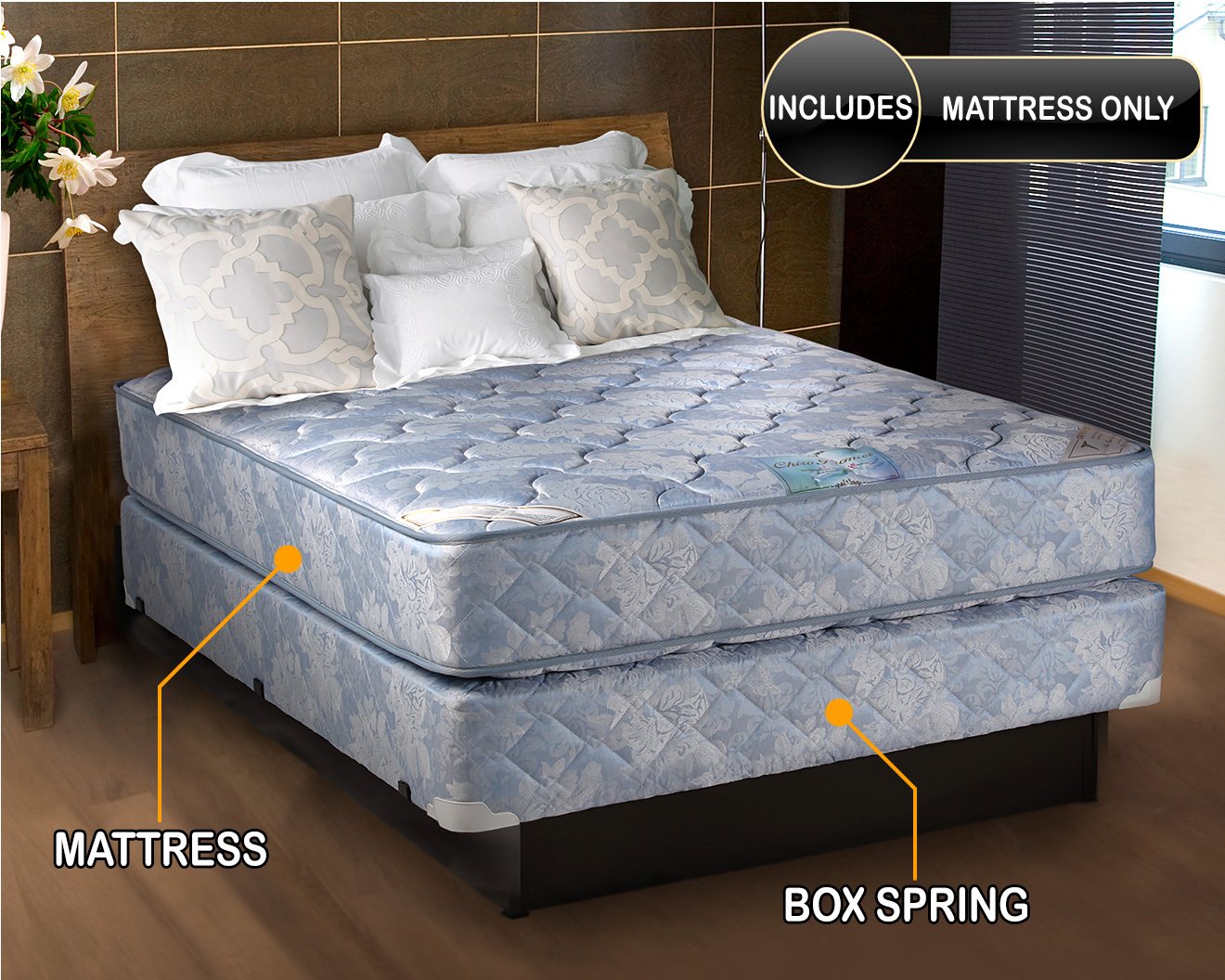 Premium Orthopedic Two-Sided Mattress with Mattress Protector - DS USA Chiro Premier Innerspring Coil Support for Long-lasting Comfort (Queen 60