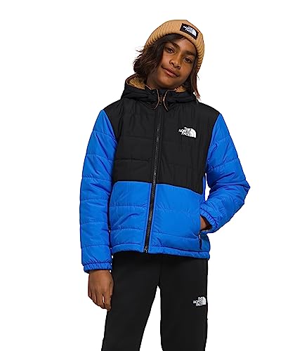 The North Face Boys' Reversible Mount Chimbo Full Zip Hooded Jacket - Waterproof & Windproof Outdoor Jacket for Hiking, Camping & School Activities
