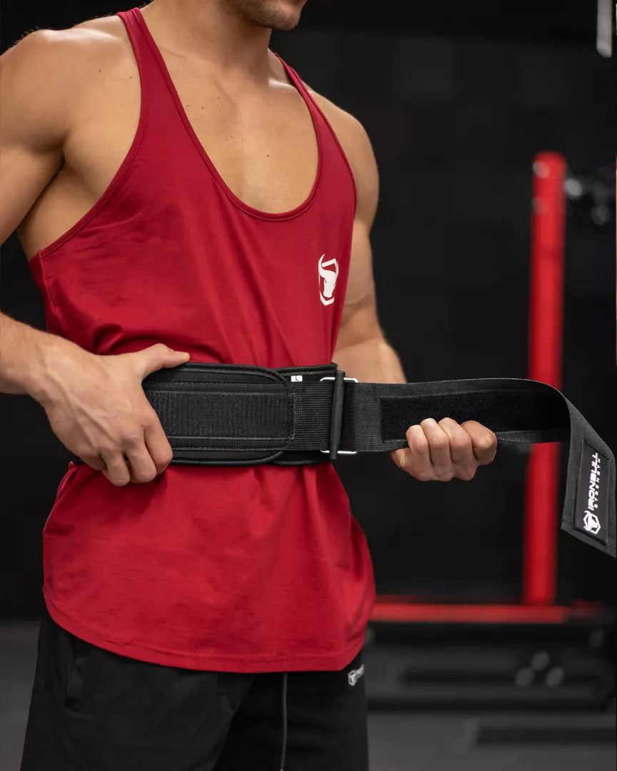 5 Inch Heavy Duty Nylon Lifting Belt - Weightlifting, Construction, and Warehouse Work Support