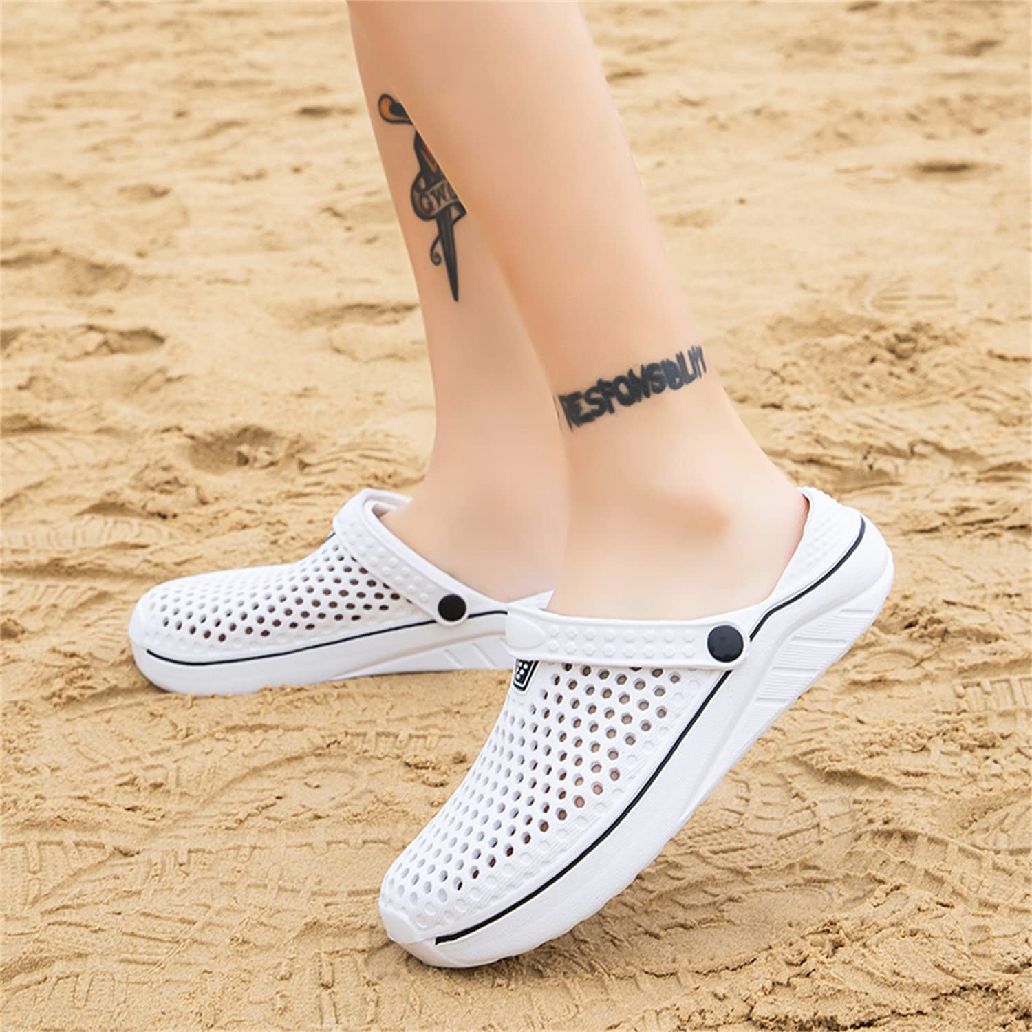 **DRESER Women's Garden Clogs - Breathable Water Shoes for Beach, Bathing, Walking & Home Use - Comfortable Slip-On Slippers for Travel & Outdoor Activities**