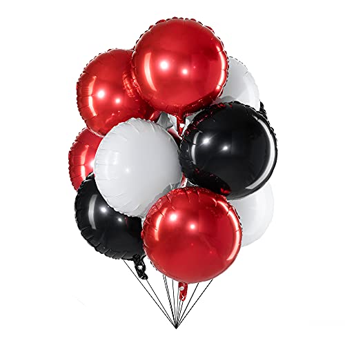30pcs, Red Black White