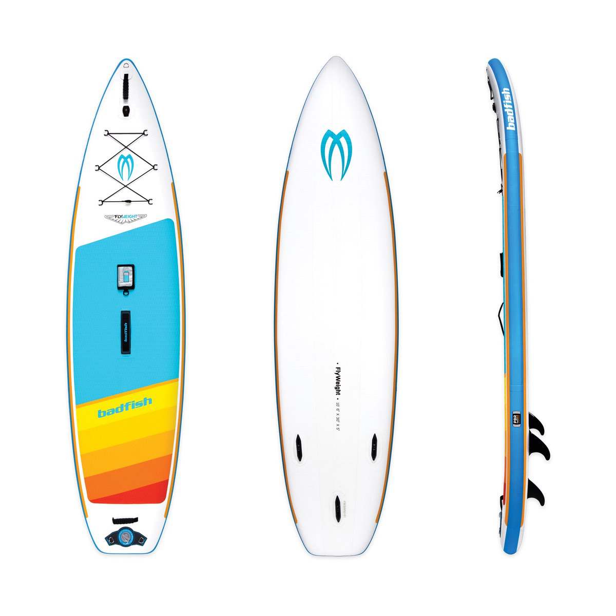 BadFish Flyweight 10'6 Inflatable Stand Up Paddle Board - Lightweight & Portable SUP for Yoga, Surfing & Fishing | Perfect for Lakes, Rivers & Ocean Adventures
