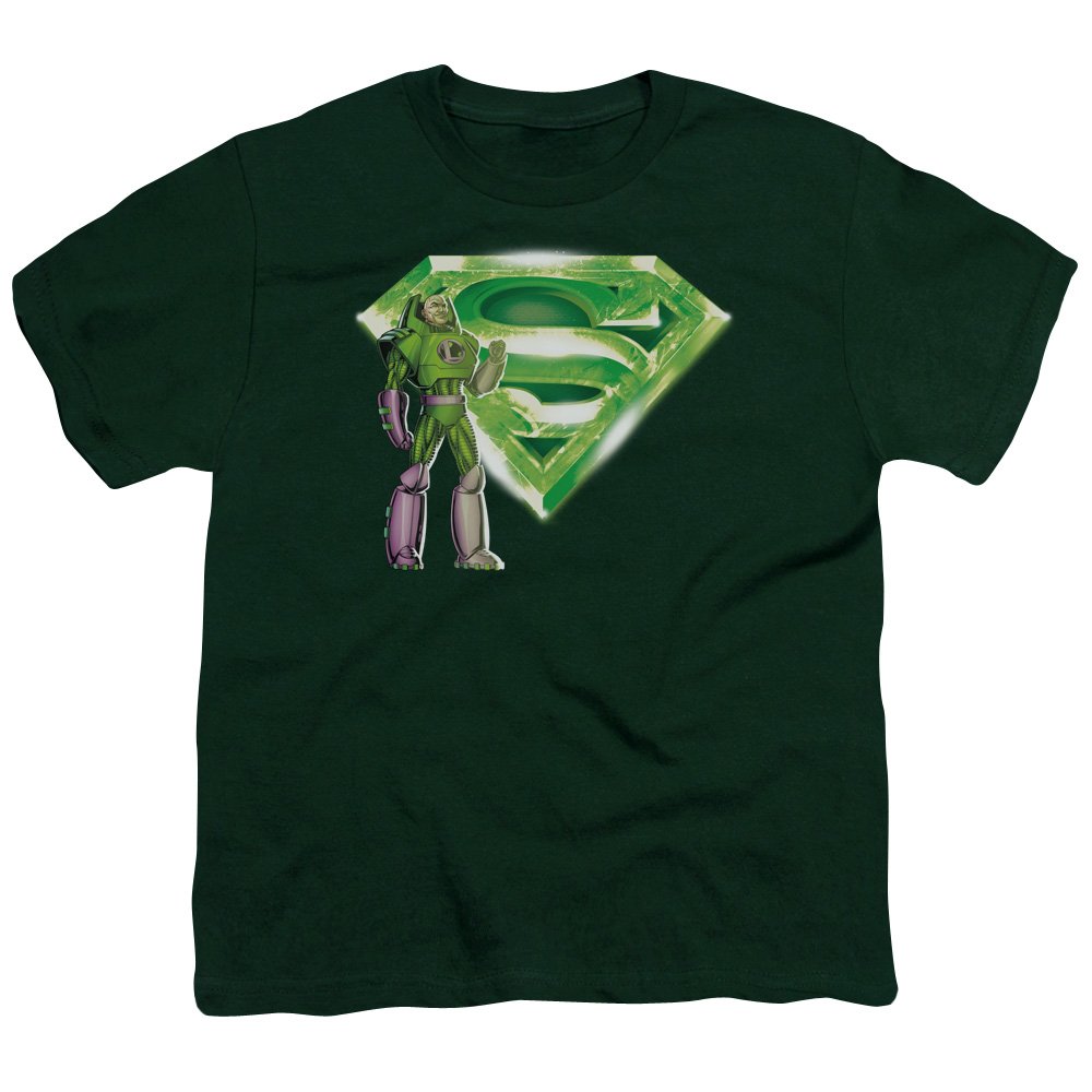 Superman Lex & Kryptonite Logo Unisex Youth T-Shirt | DC Comics Graphic Tee for Kids & Teens | Perfect for Cosplay, Comic Con & Superhero Fans