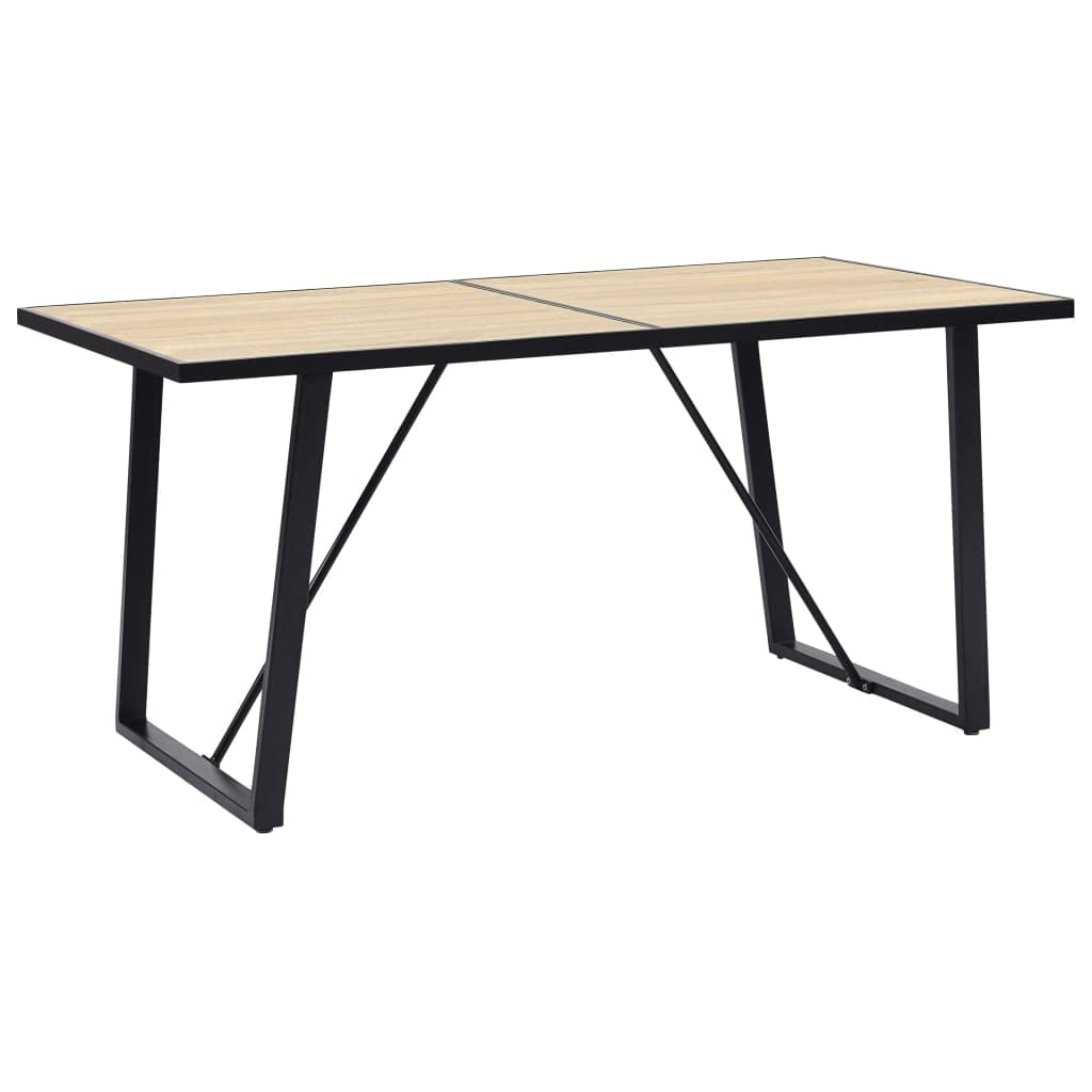 Modern Oak Rectangular Coffee Table 55.1