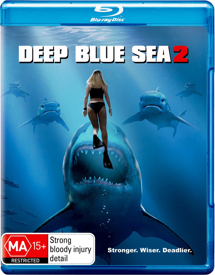 Deep Blue Sea 2 Blu-ray Movie - Action Thriller Film with Sharks - Perfect for Movie Nights and Shark Lovers