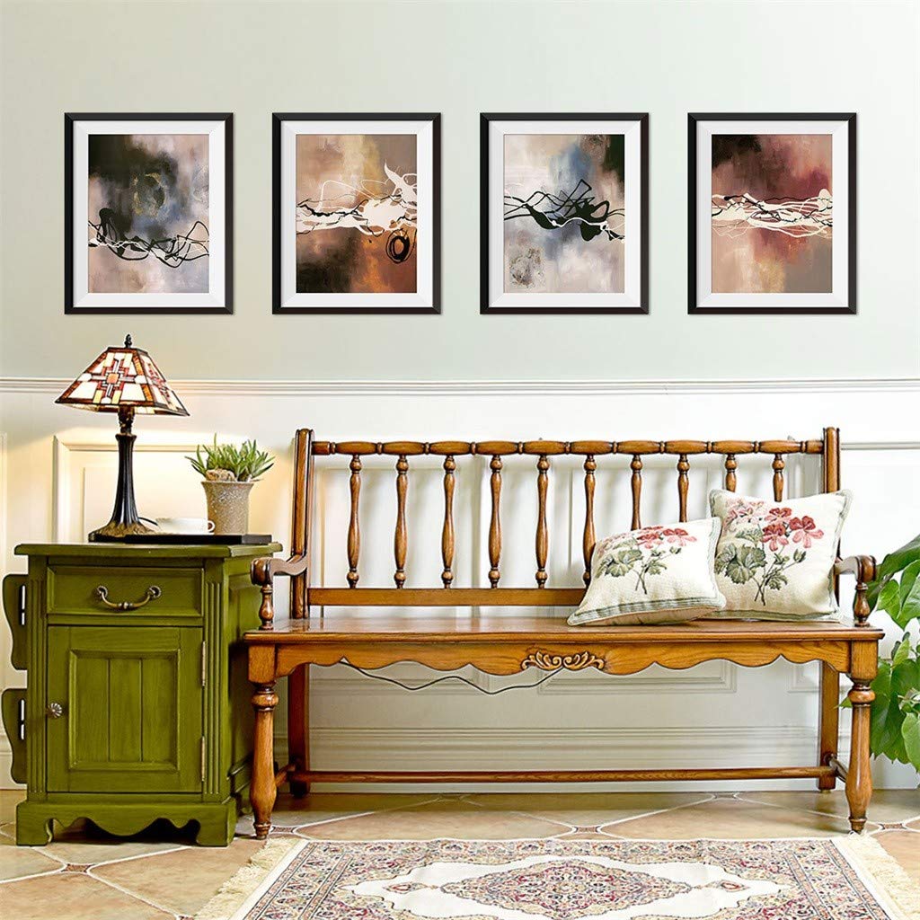 WOCACHI 3D Abstract Wall Stickers - Peel & Stick Removable Photo Frame Decals for Nursery, Living Room & Bedroom Decor | Creative Wall Art Mural for Home Decoration