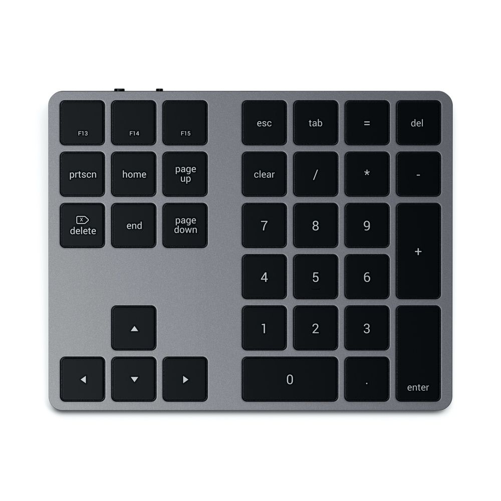 Satechi Bluetooth Extended Keypad - Wireless Numeric Keypad for Mac & PC, Backlit Keys for Low Light Use - Perfect for Office, Home, and Gaming Setups